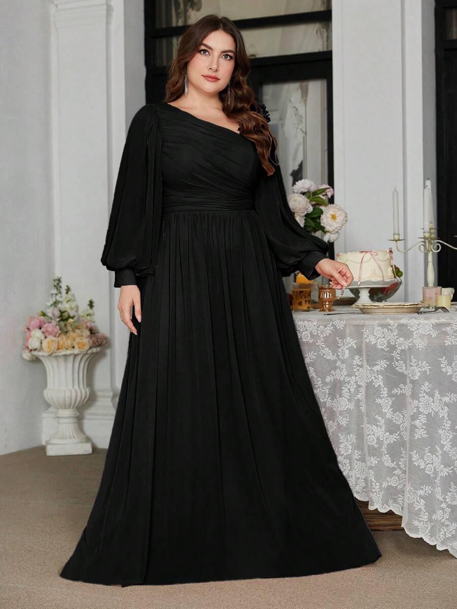 CZARNA MAXI SUKIENKA