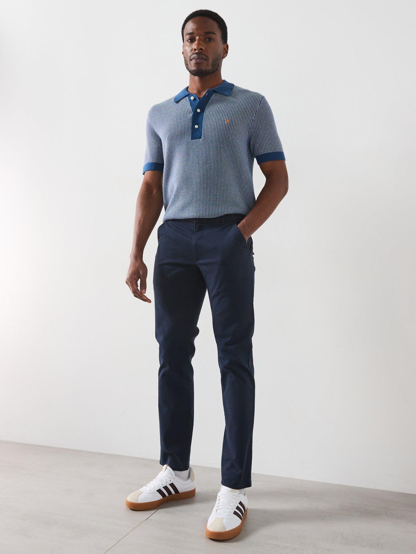 FARAH SPODNIE SLIM FIT TWILL CHINOS