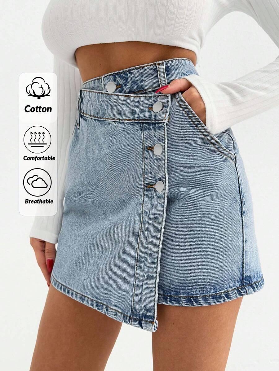 NIEBIESKA SPÓDNICA JEANS