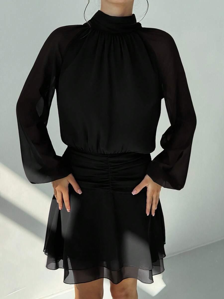 czarna sukienka mini