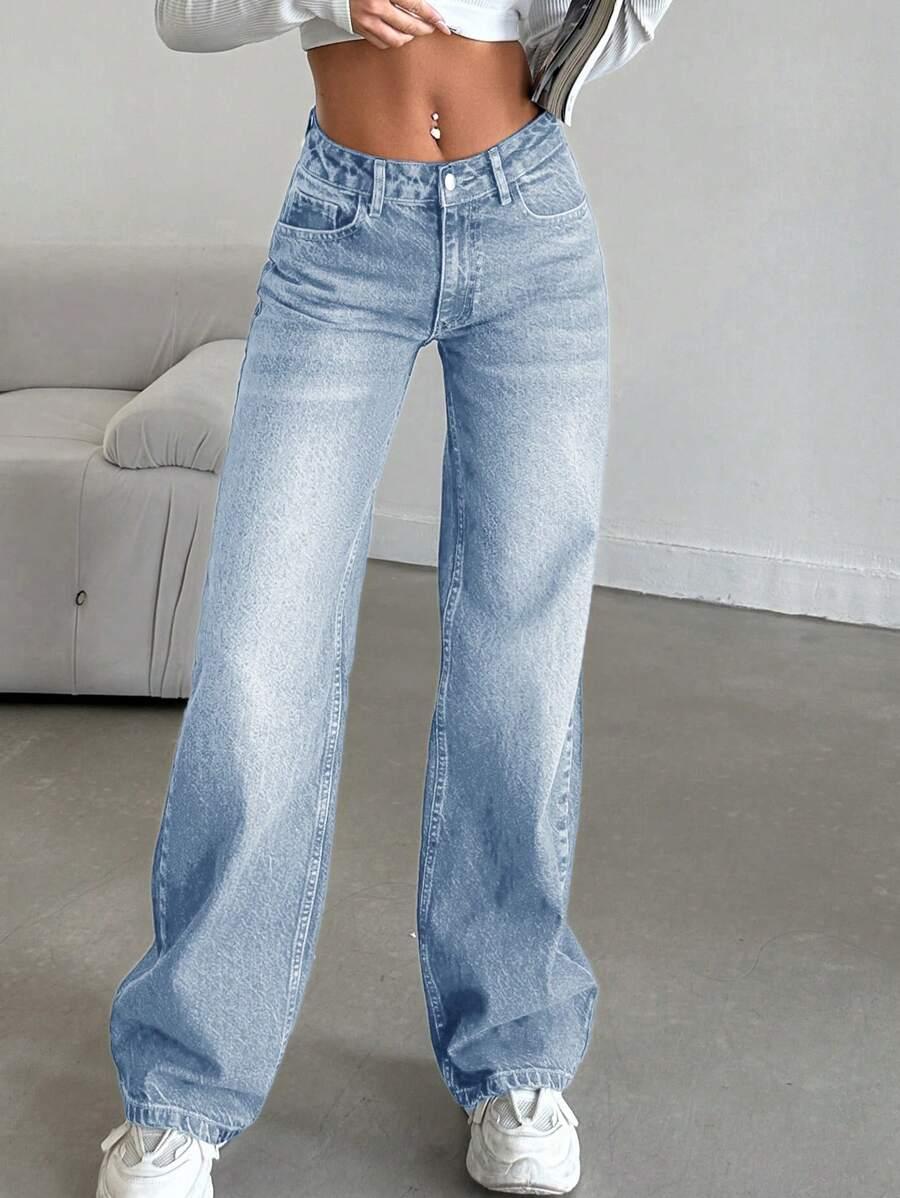NIEBIESKIE SPODNIE JEANS