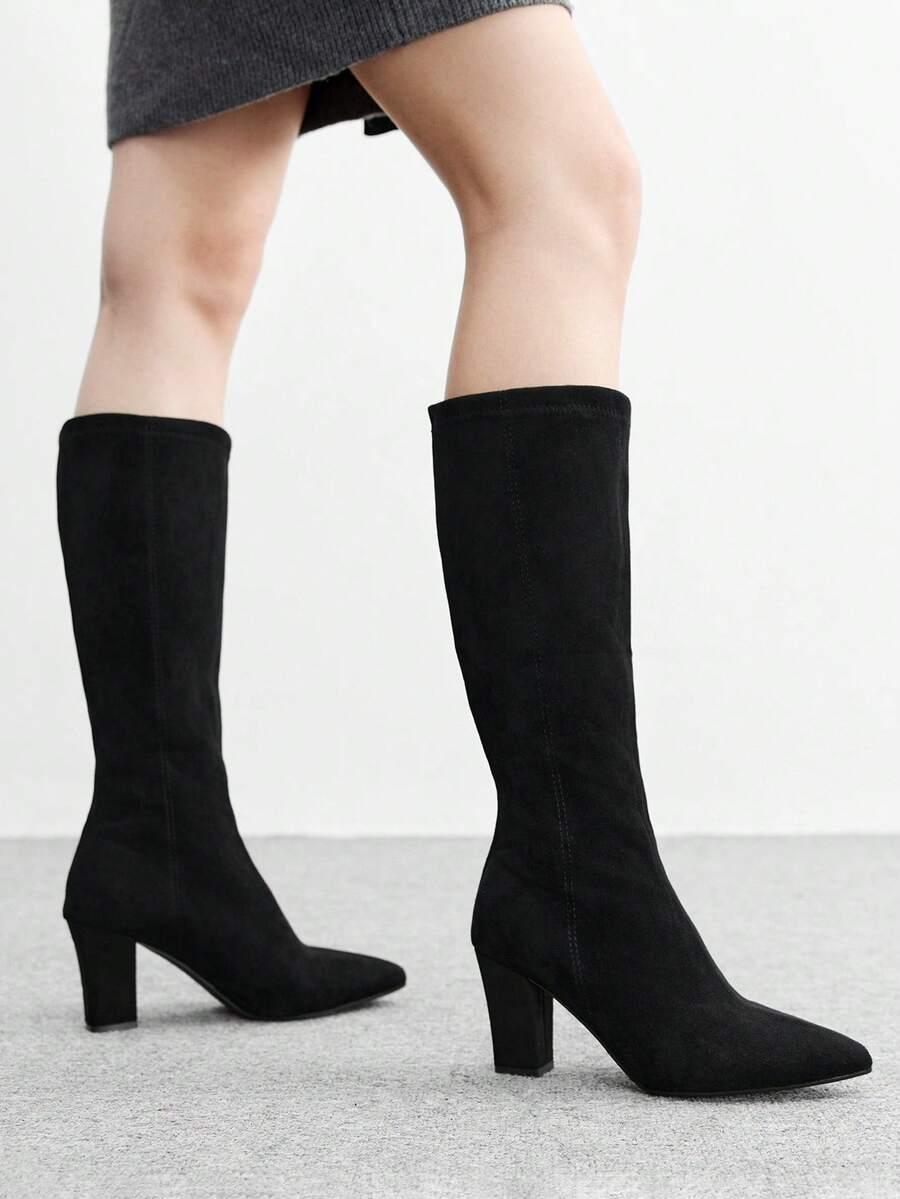 CZARNE WSUWANE KOZAKI