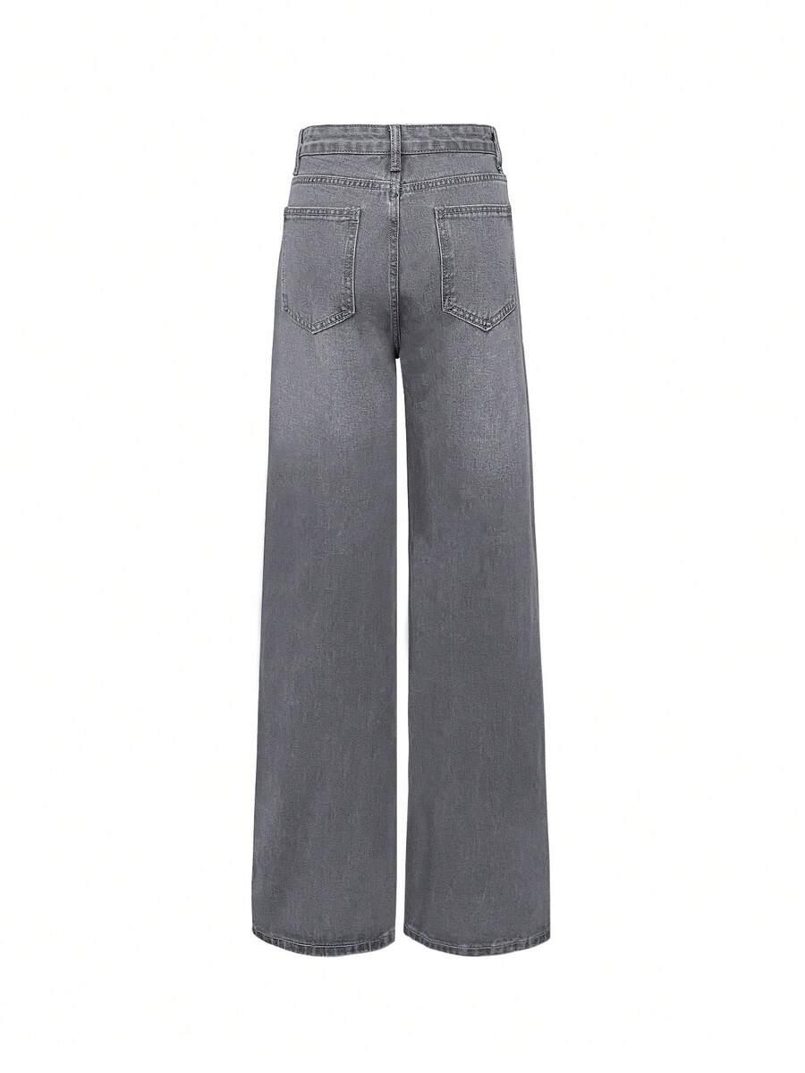 szare spodnie jeans 