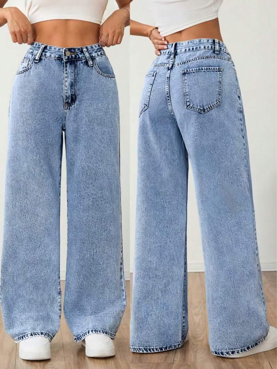 NIEBIESKIE SPODNIE JEANS