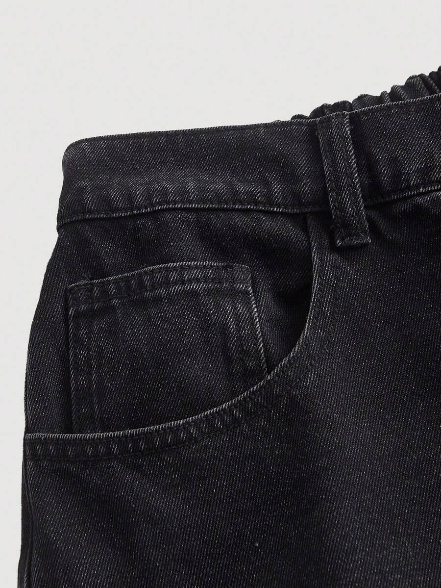 CZARNE SPODNIE JEANS
