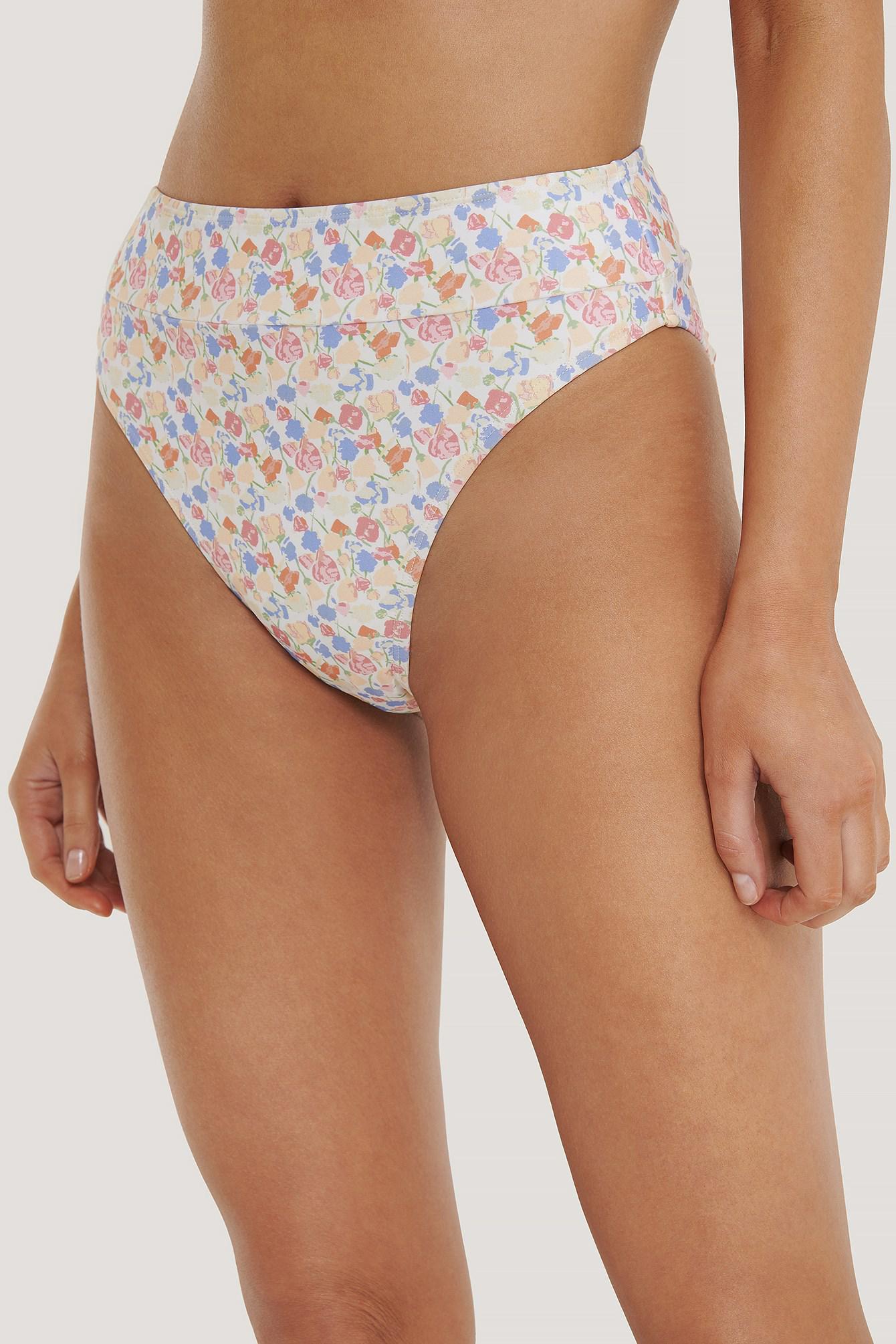 DÓŁ OD BIKINI WZÓR KWIATY