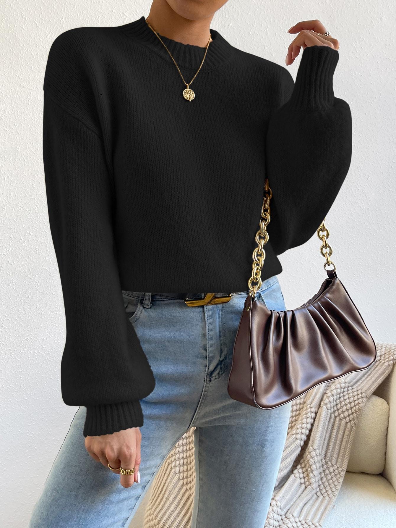 CZARNY SWETER CASUAL