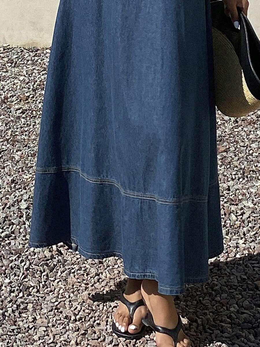 MAXI SUKIENKA ODKRYTE RAMIONA