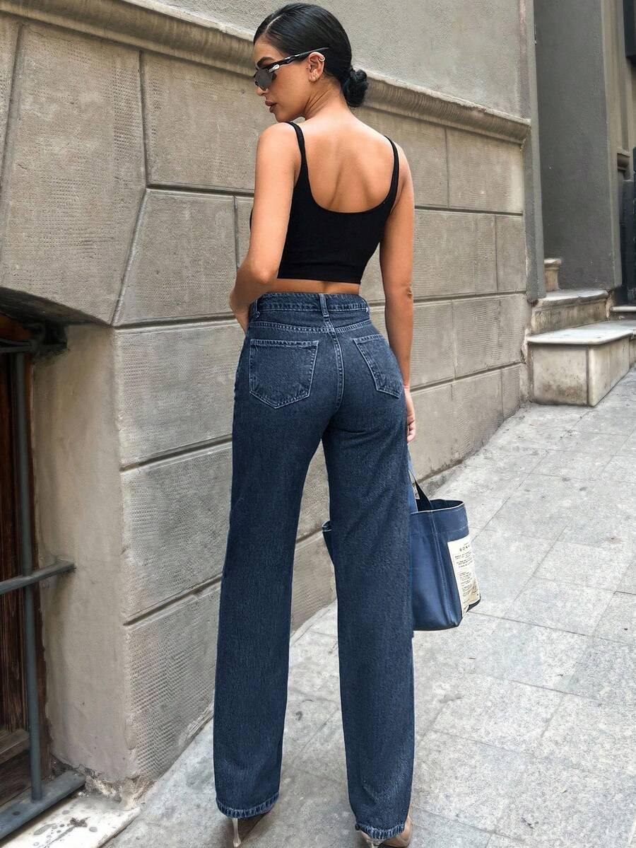 SPODNIE JEANS WYSOKI STAN