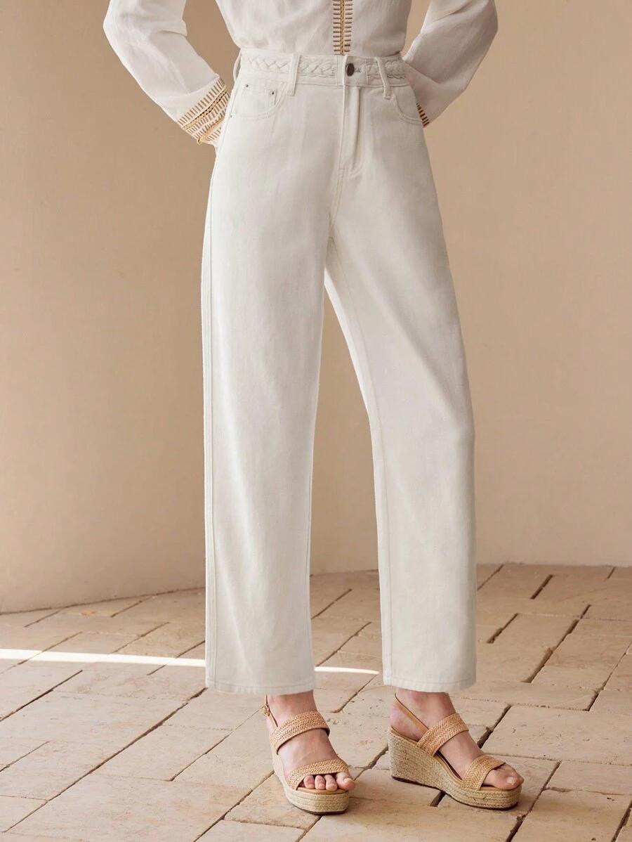 JEANSY DAMSKIE STRAIGHT LEG WYSOKI STAN