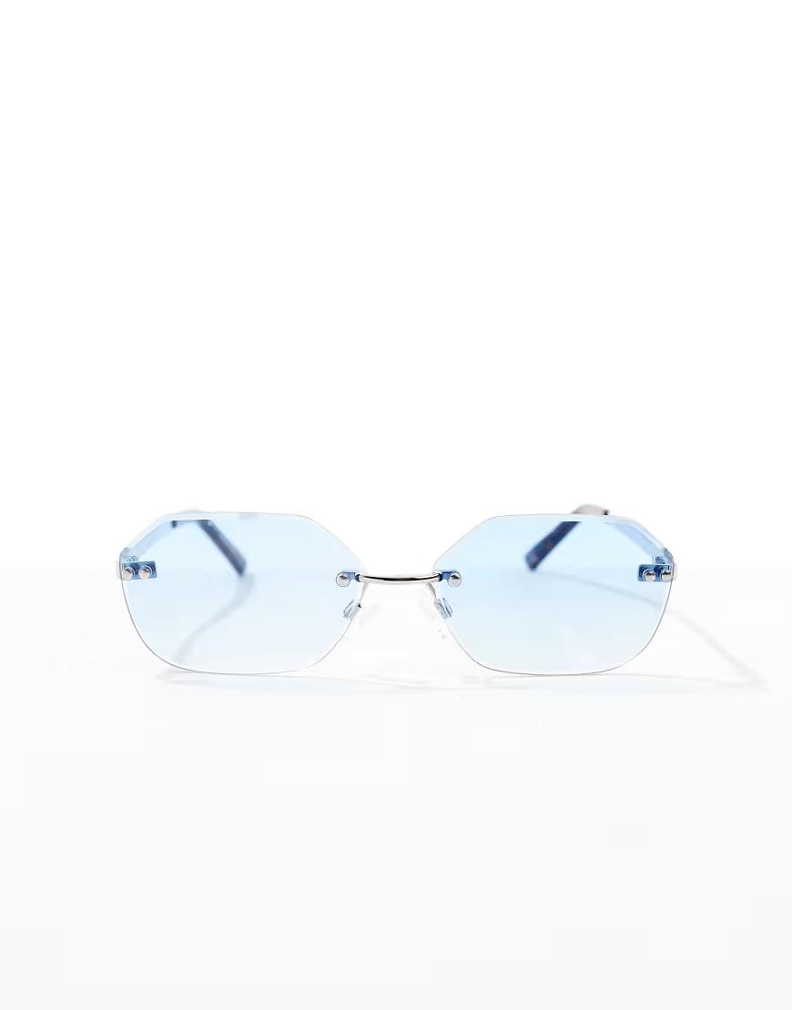 NIEBIESKIE OKULARY PRZECIWSŁONECZNE