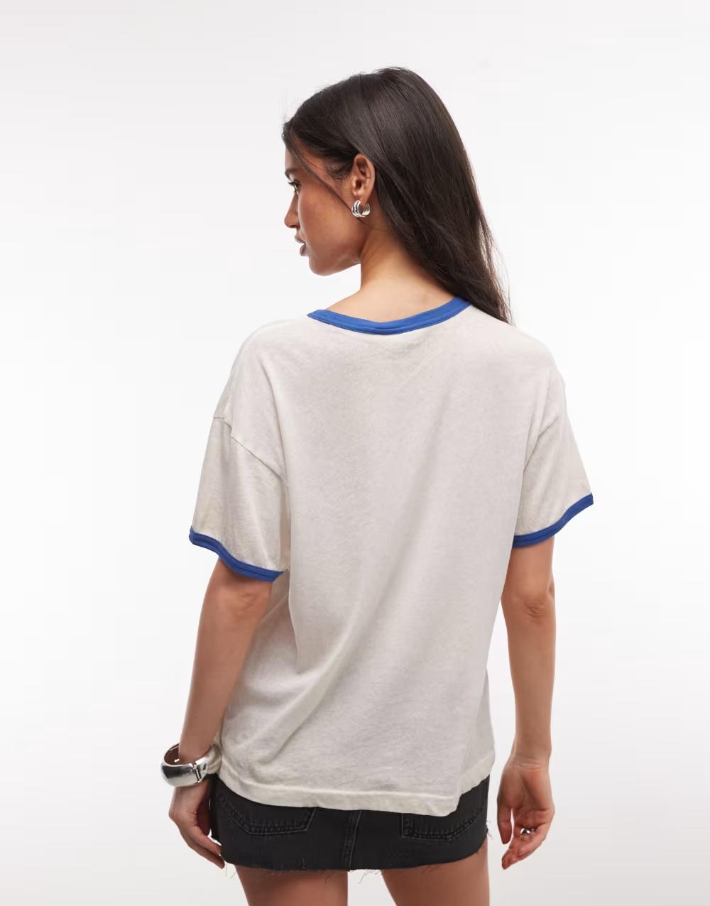 Lużny T-shirt print