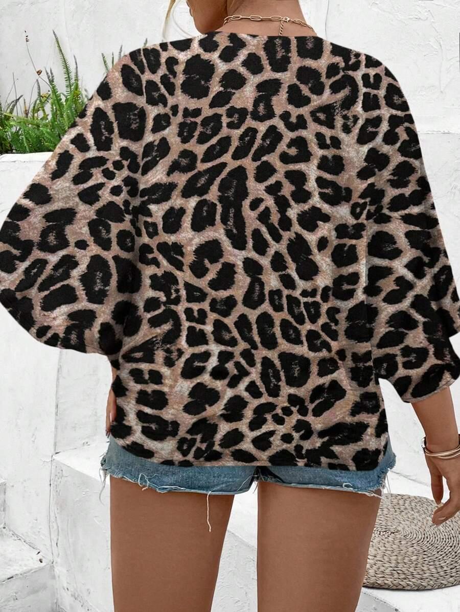 KOSZULA KRÓTKI RĘKAW ANIMAL PRINT