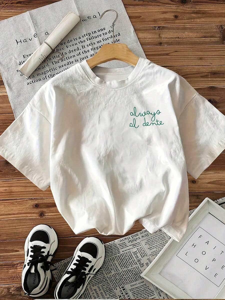 klasyczny t-shirt nadruk