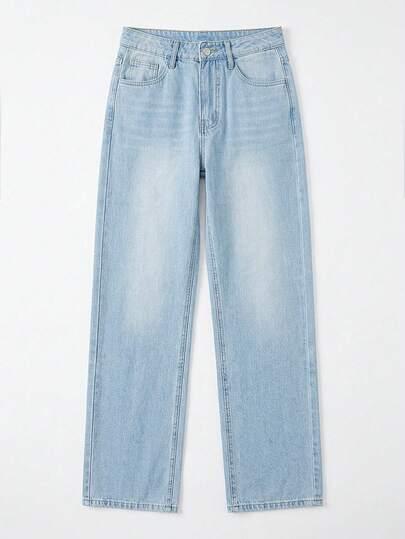 niebieskie spodnie jeans 