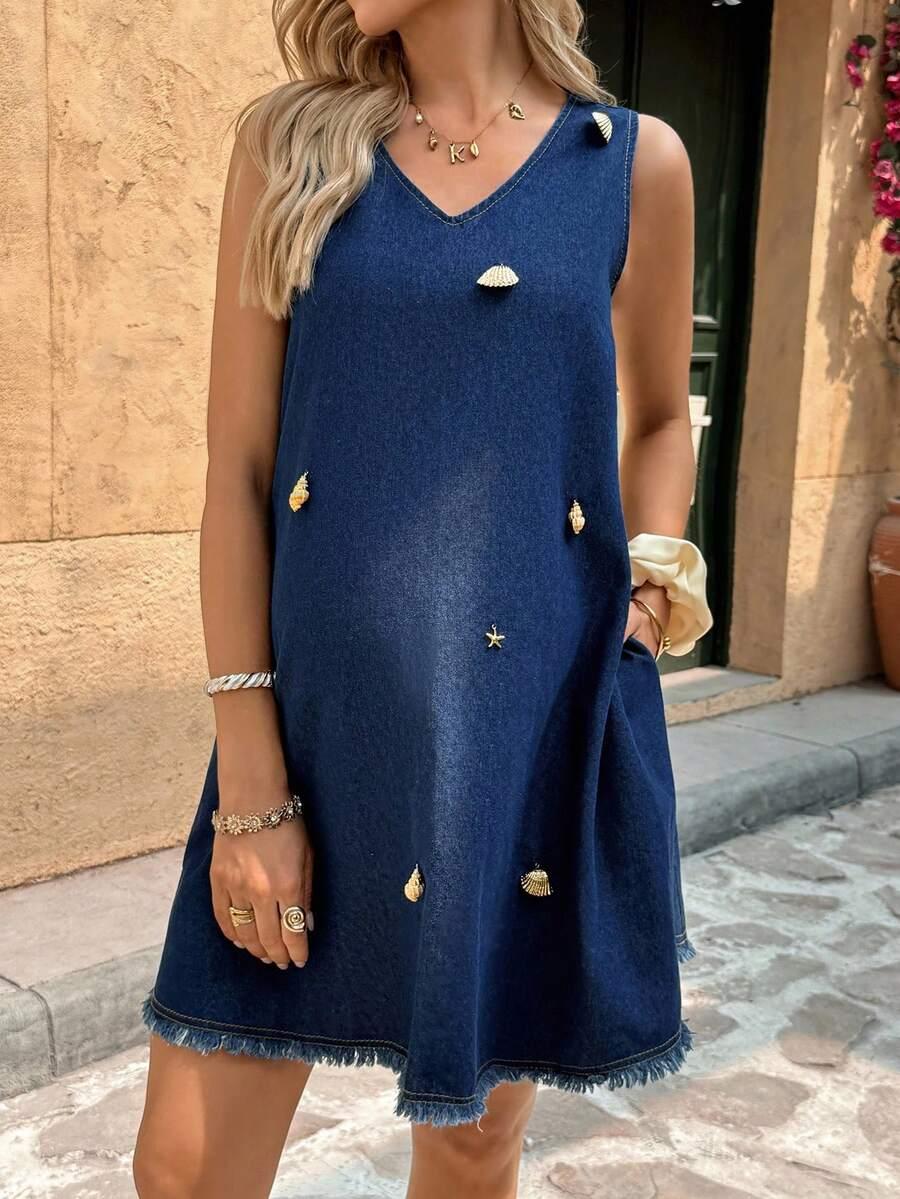 jeansowa sukienka mini