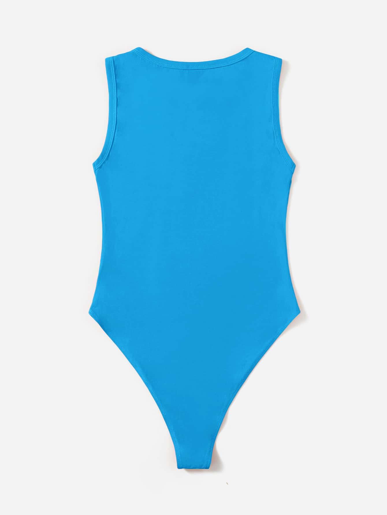 niebieskie gładkie body