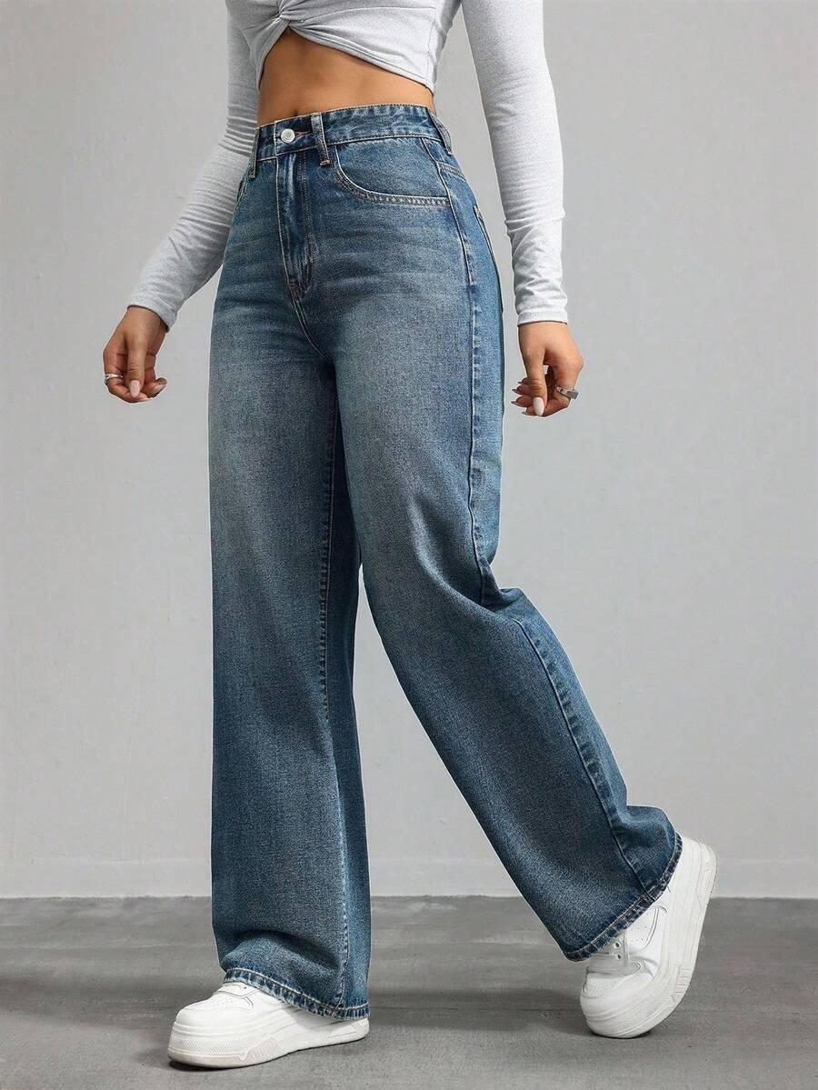 NIEBIESKIE SPODNIE JEANS