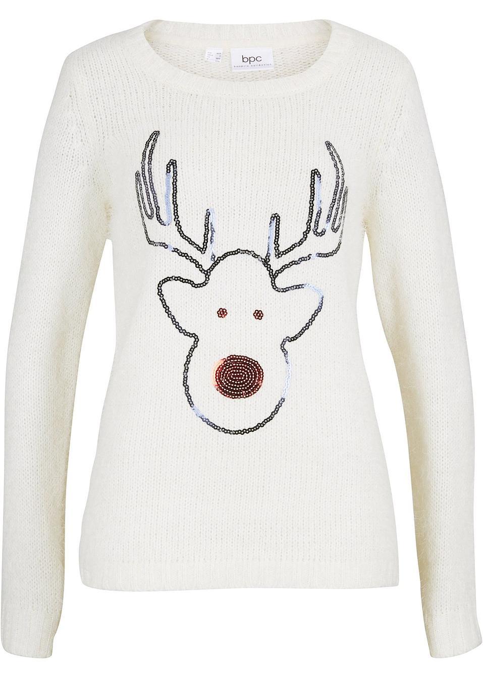 SWETER Z MOTYWEM RENIFERA 