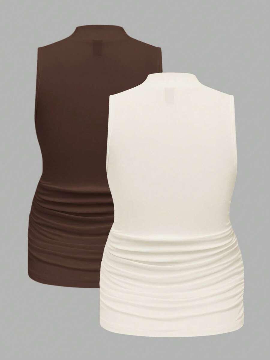 bluzki ciążowy marszczenie 2 pack