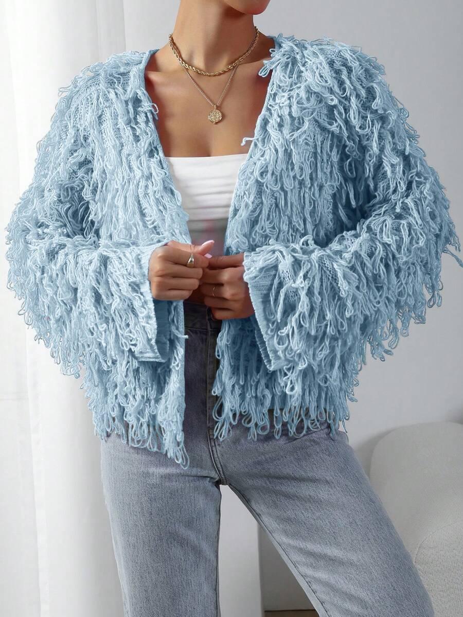 NIEBIESKI SWETER KARDIGAN