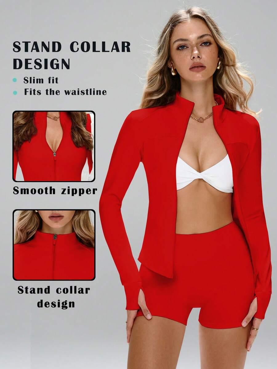 CZERWONA BLUZA ZAMEK