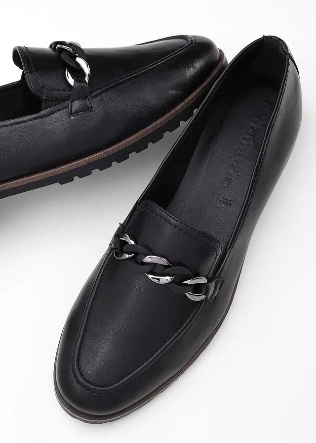 BUTY LOAFERS Z OZODBNYM ŁAŃCUCHEM