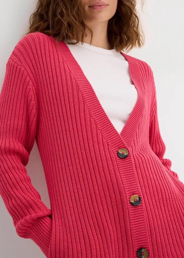 RÓŻOWY SWETER KARDIGAN
