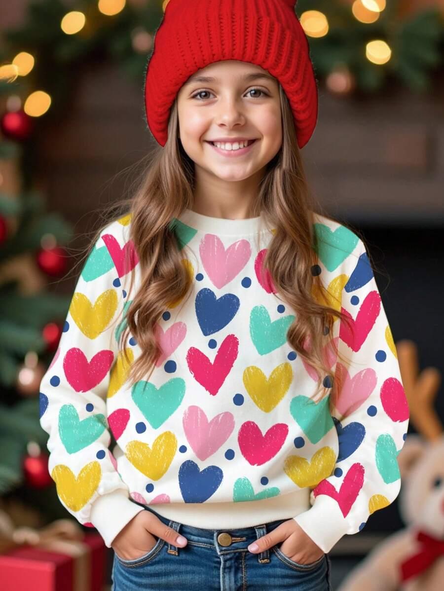 bluza print serca