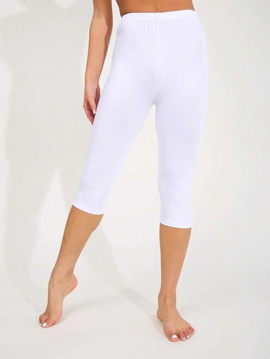 białe legginsy 2-pack