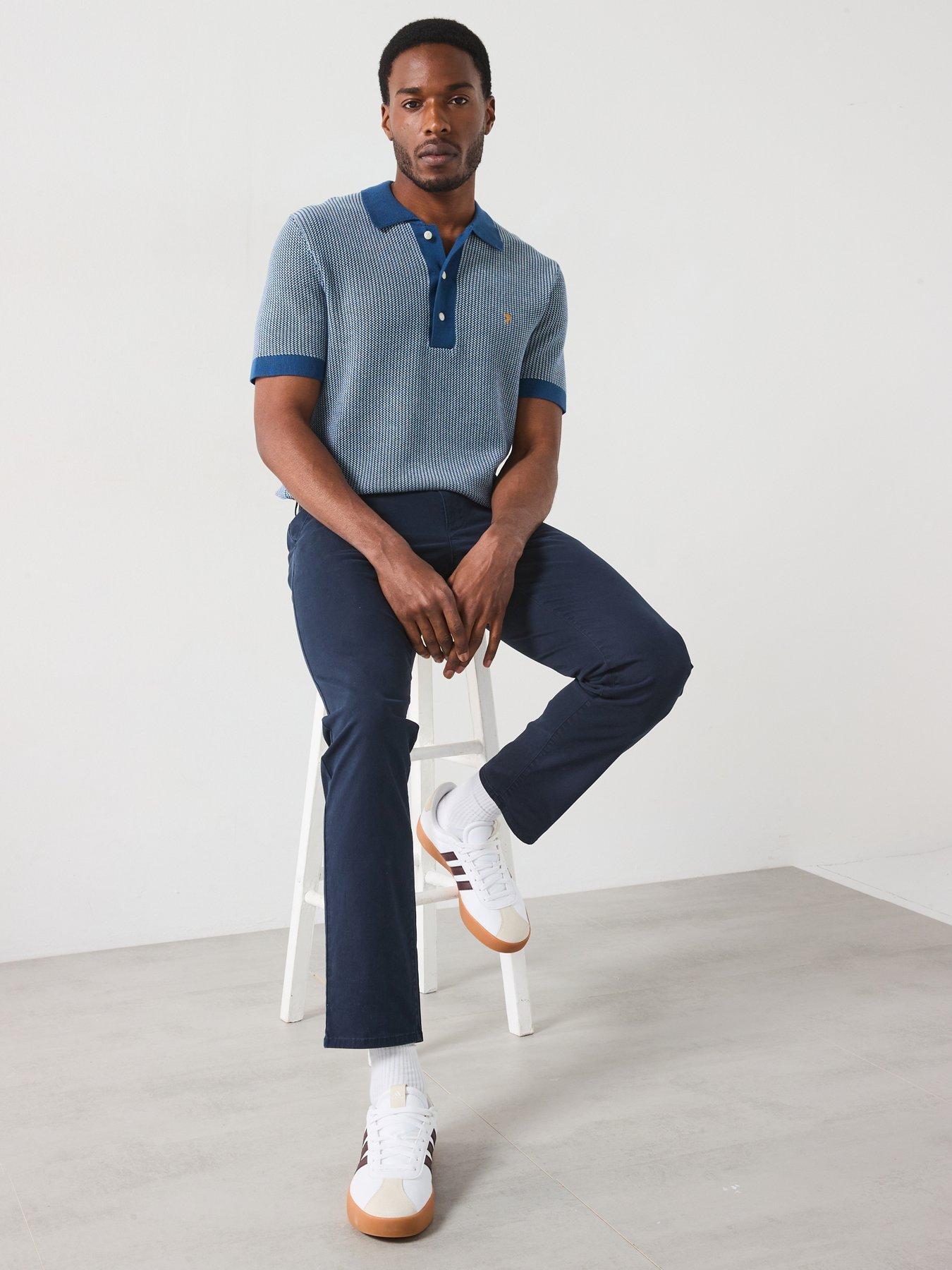 FARAH SPODNIE SLIM FIT TWILL CHINOS