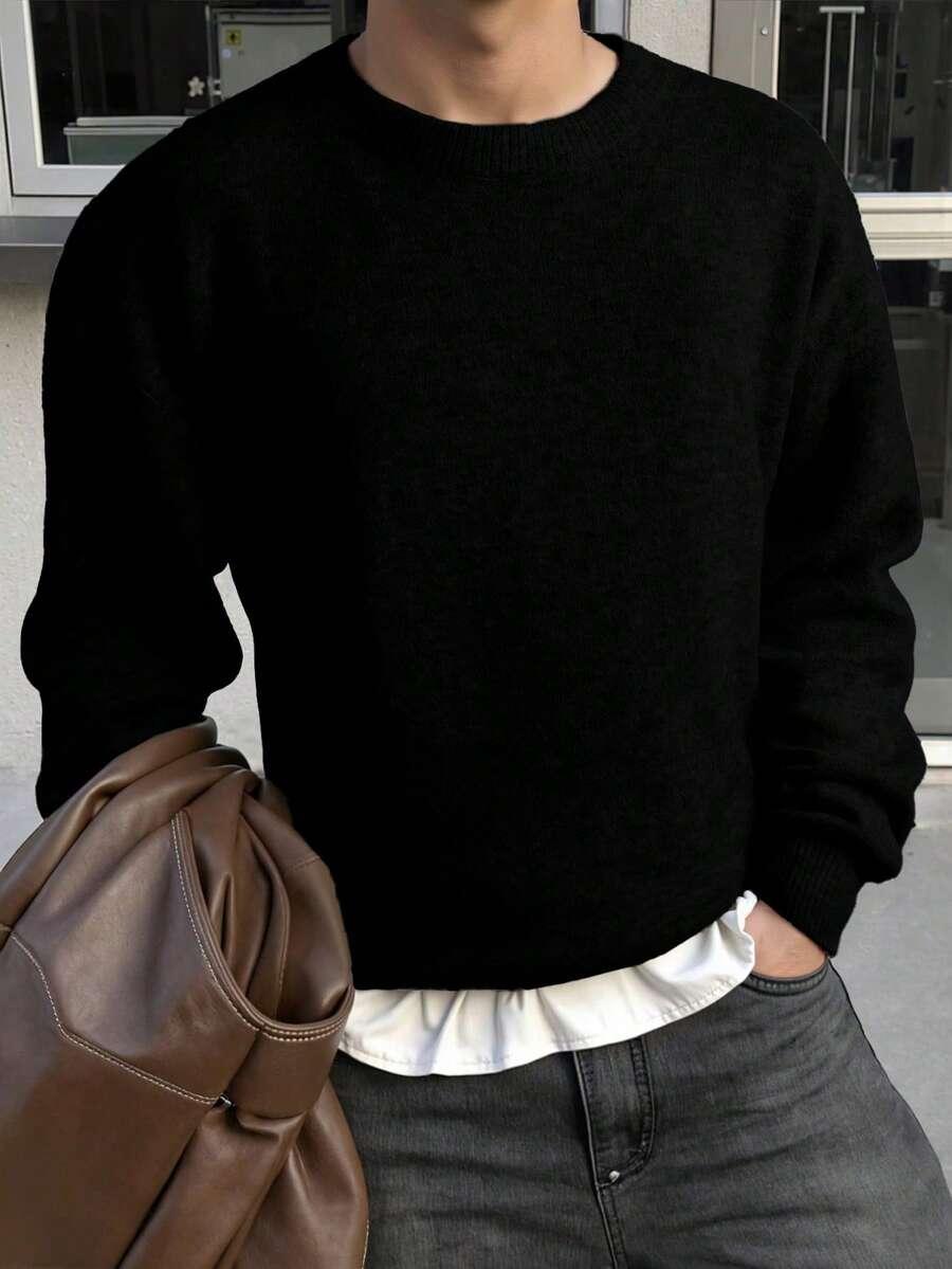 CZARNY SWETER CASUAL