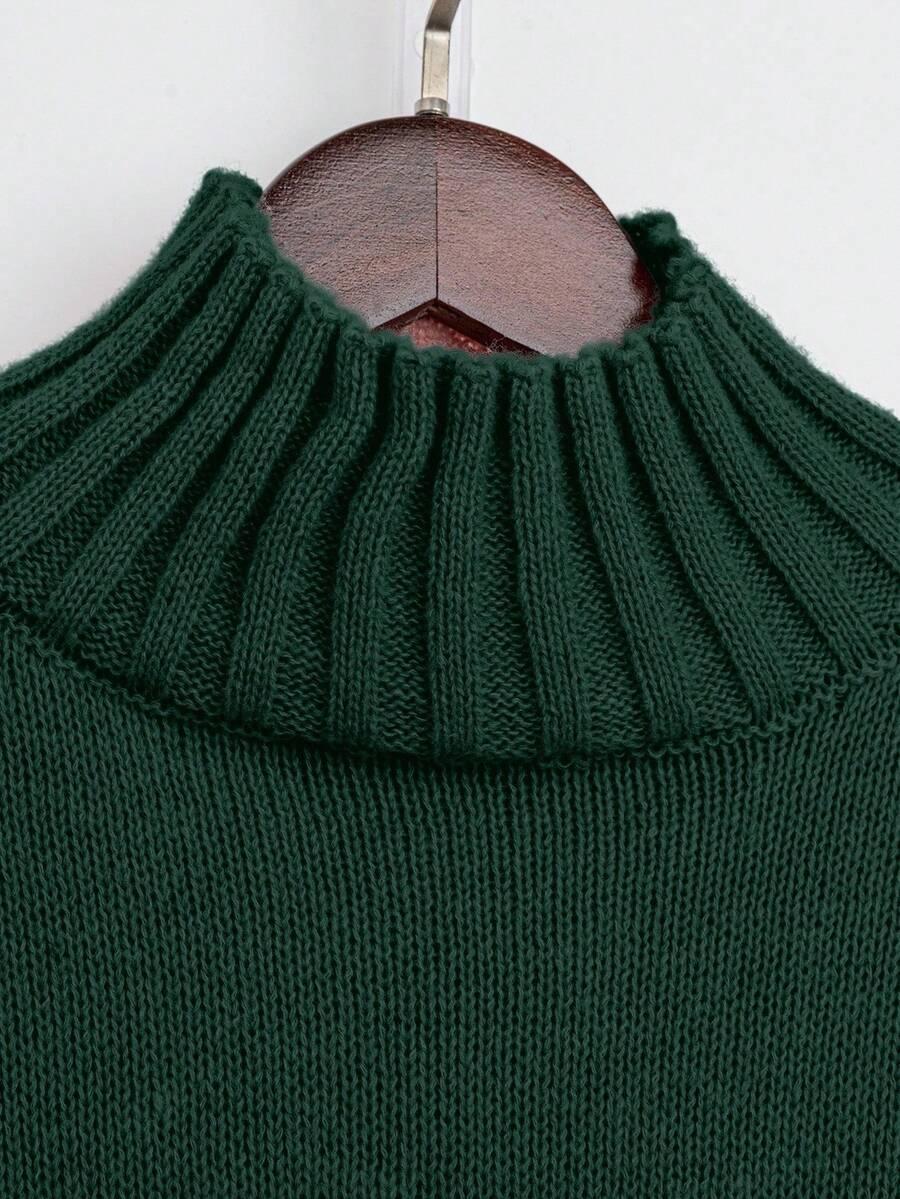 ZIELONY KOMPLET SWETER SPODNIE 