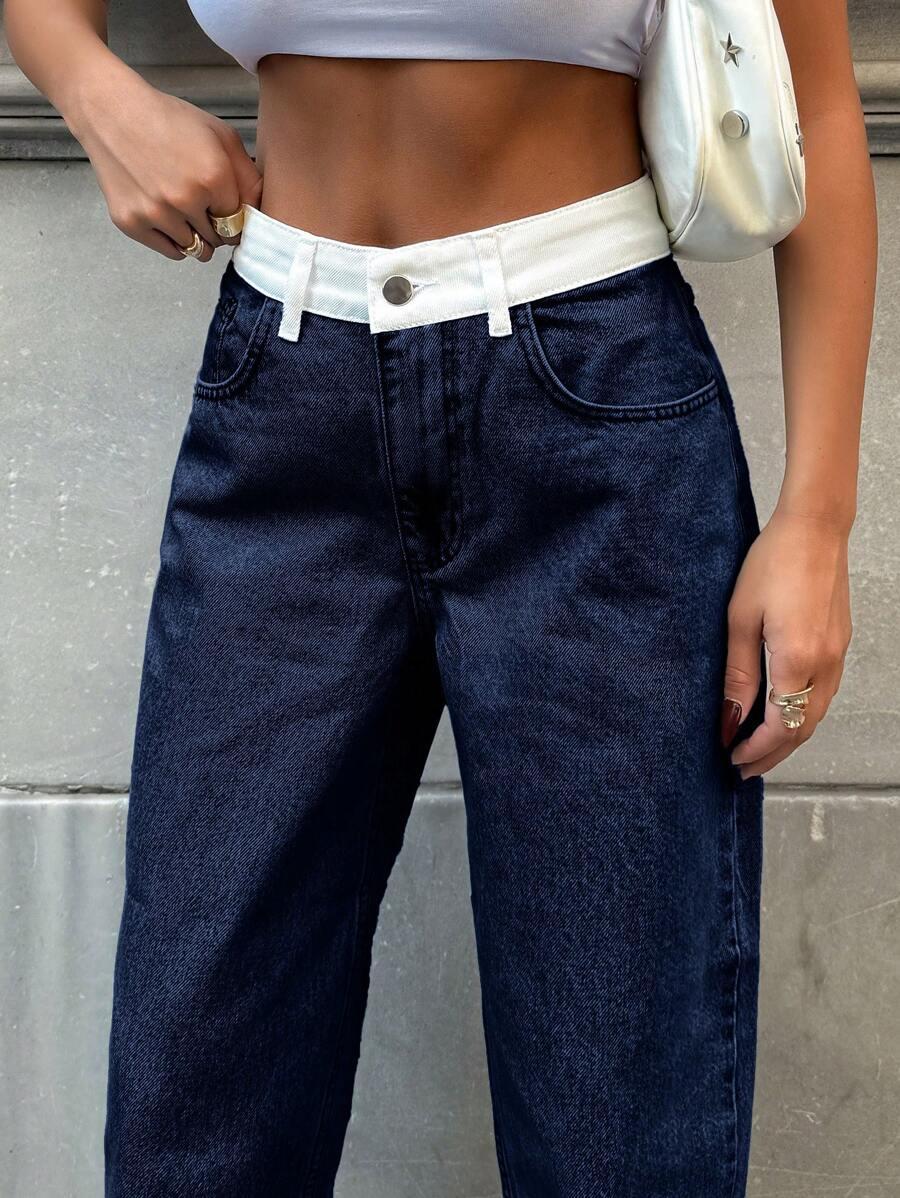 NIEBIESKIE SPODNIE JEANS