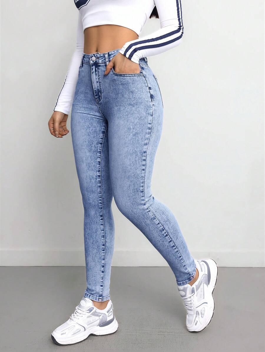 NIEBIESKIE SPODNIE JEANS
