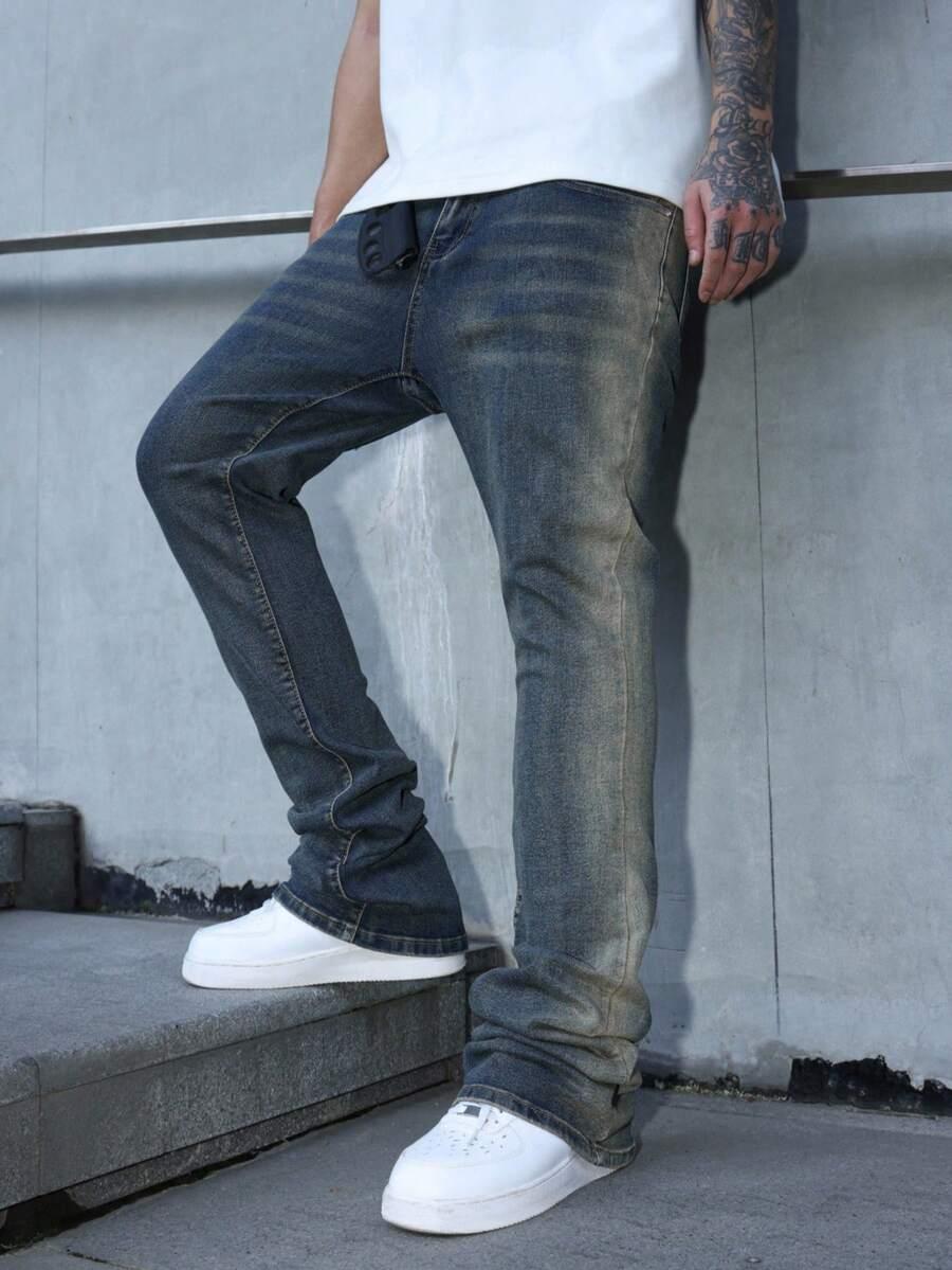 NIEBIESKIE SPODNIE JEANS