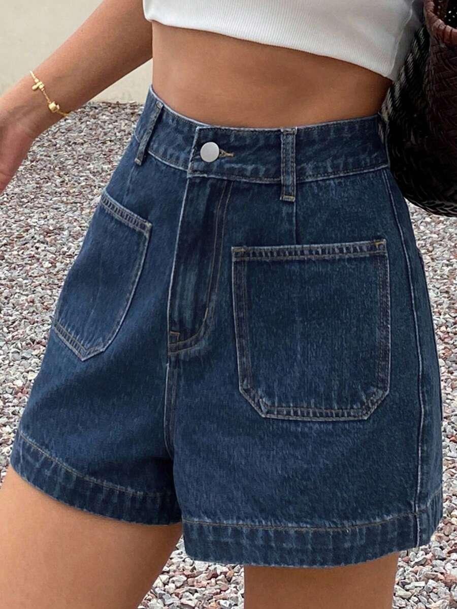 NIEBIESKIE SPODENKI JEANS