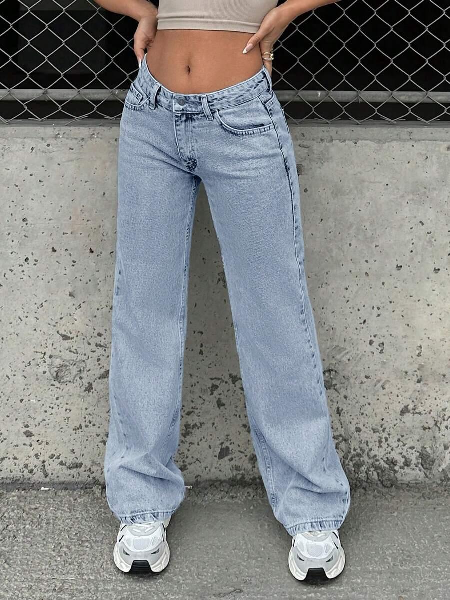 NIEBIESKIE JEANSOWE SPODNIE
