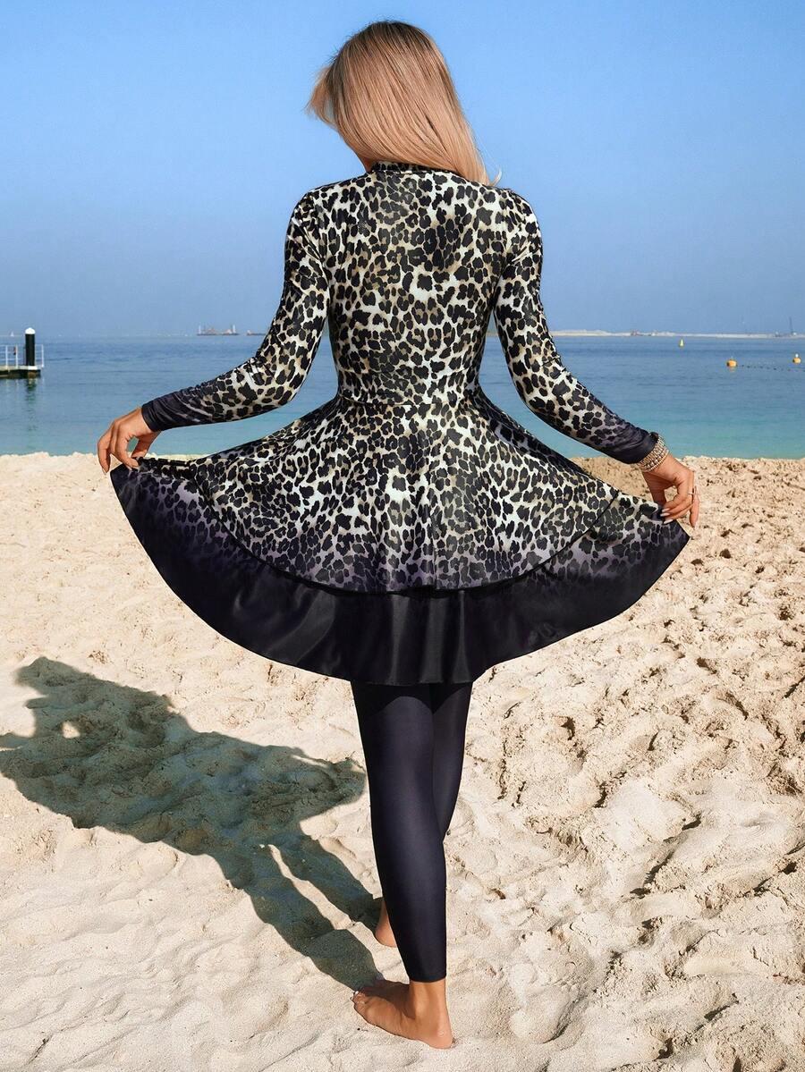 DWUCZĘŚCIOWY STRÓJ KĄPIELOWY ANIMAL PRINT