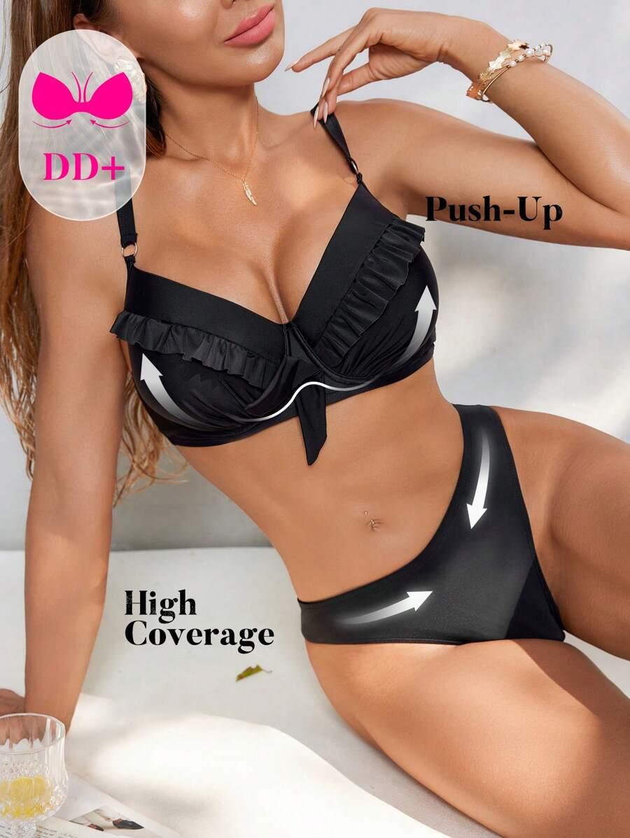 czarny dół od bikini