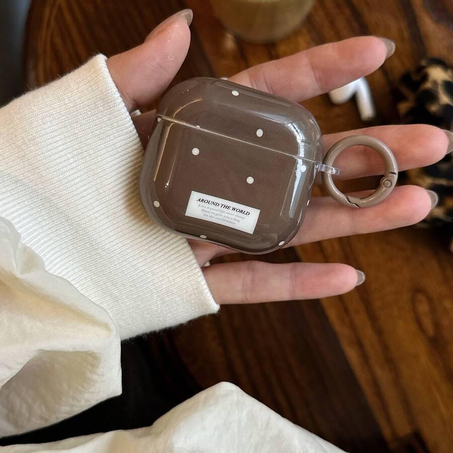 BRĄZOWE ETUI NA SŁUCHAWKI AIRPODS 1/2