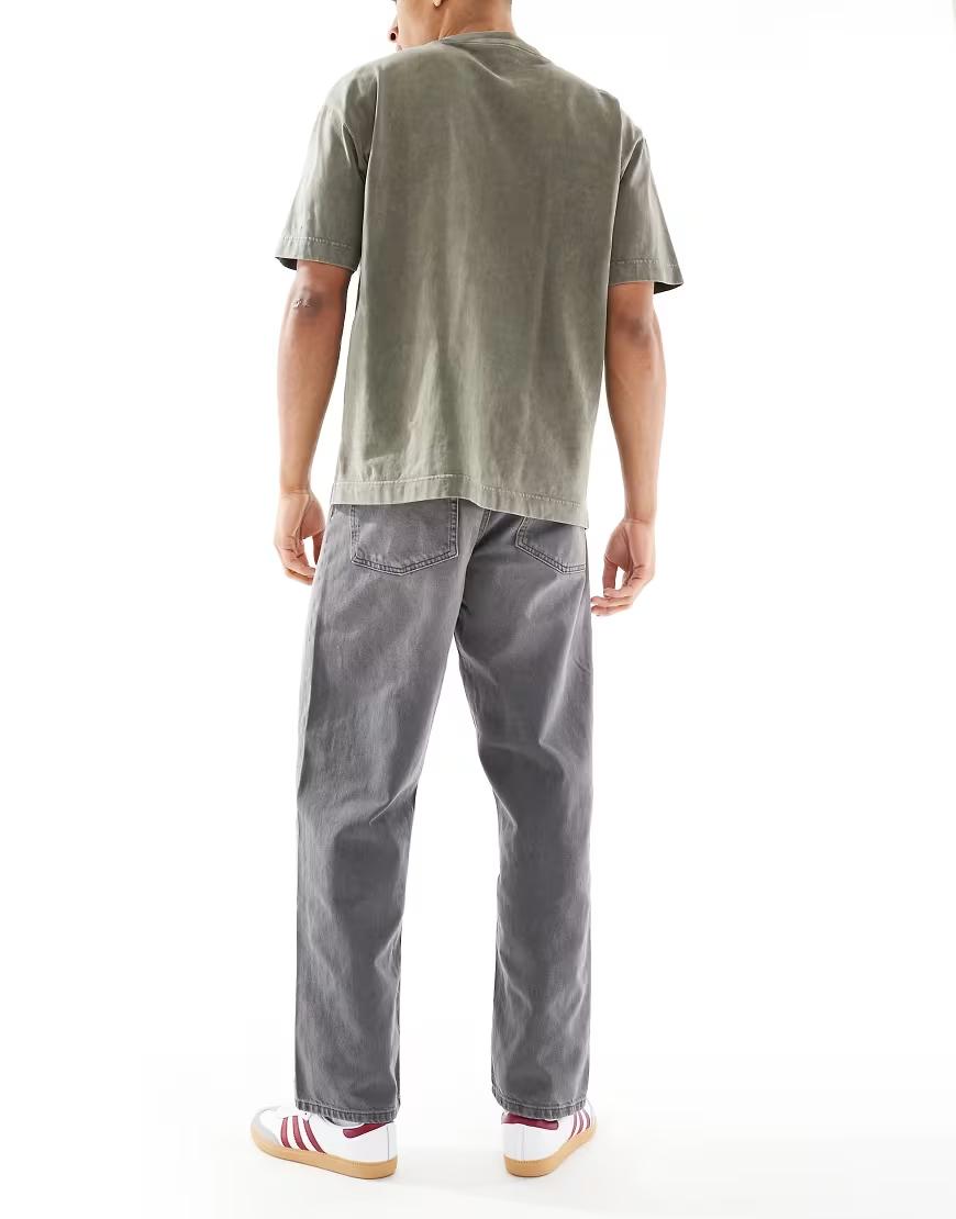 SZARE SPODNIE JEANS