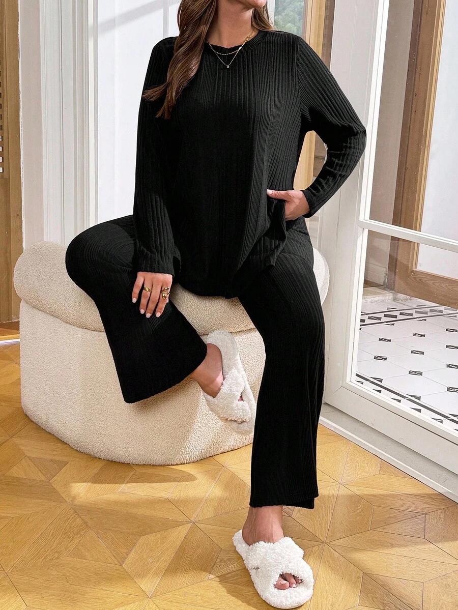 KOMPLET BLUZKA SPODNIE 