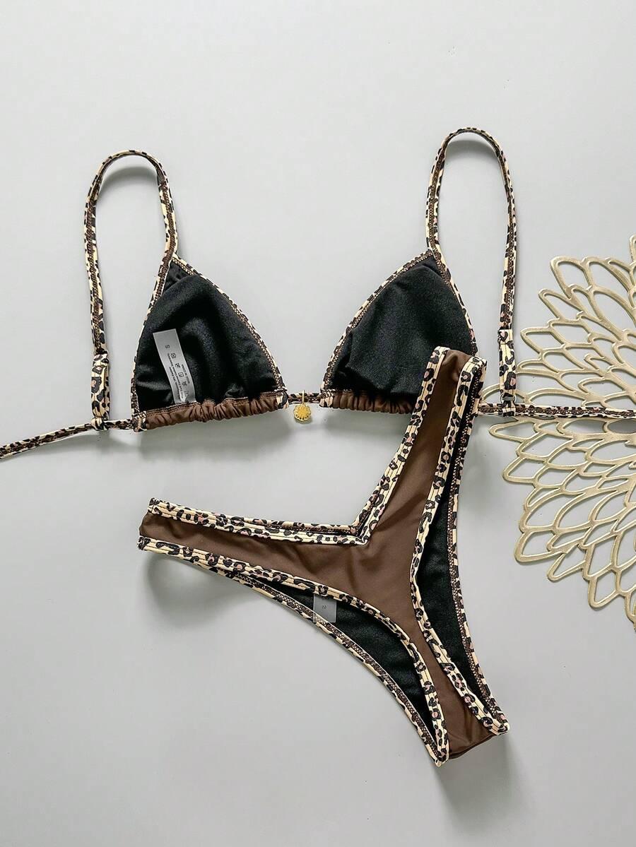 DWUCZĘŚCIOWY STRÓJ KĄPIELOWY ANIMAL PRINT