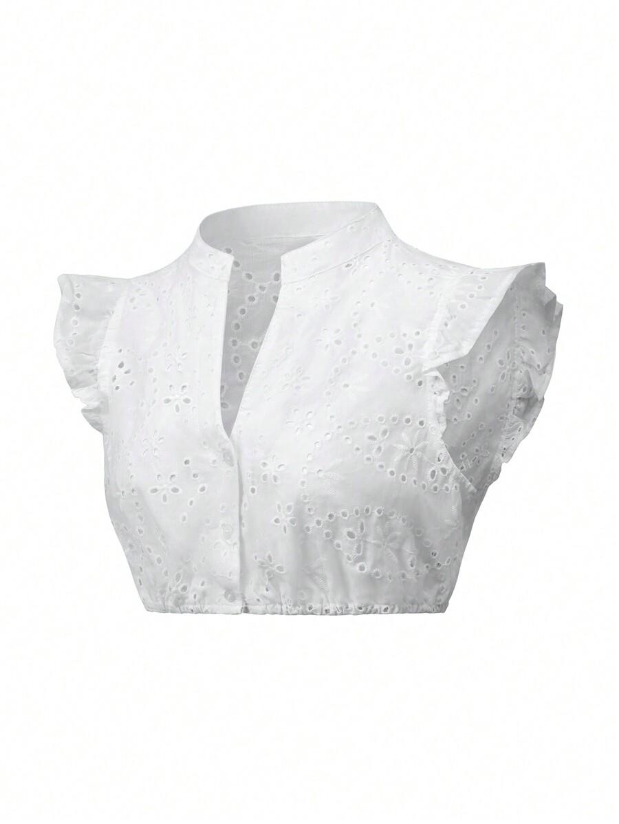 AŻUROWY BIAŁY CROP TOP