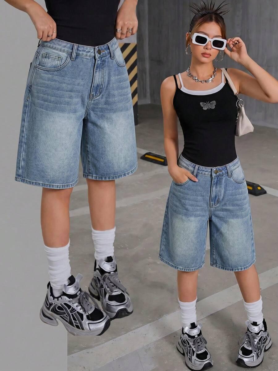 krótkie spodenki jeans