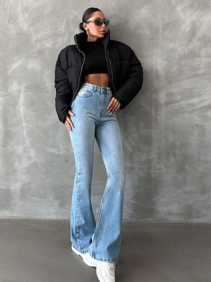 SPODNIE JEANS WYSOKI STAN 