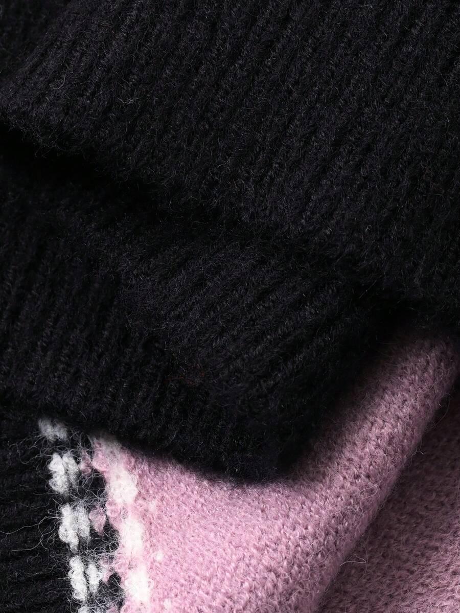 sweter dzianina zamek