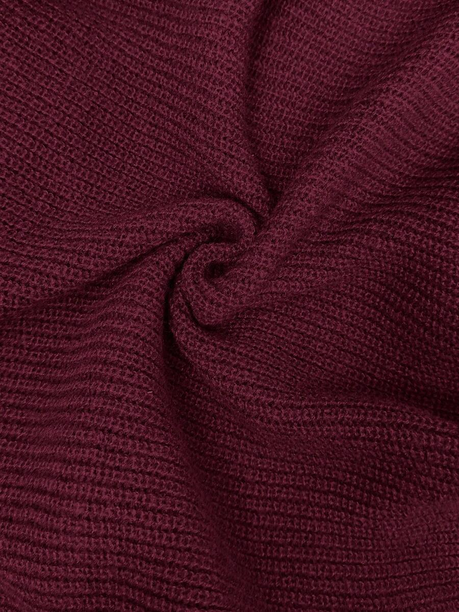 fioletowy komplet sweter spodnie 