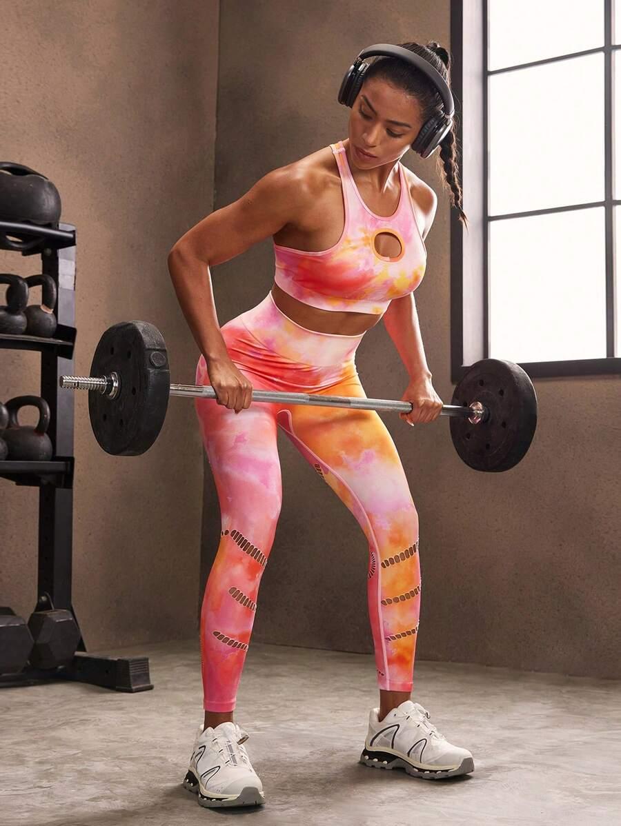 biustonosz sportowy tie-dye